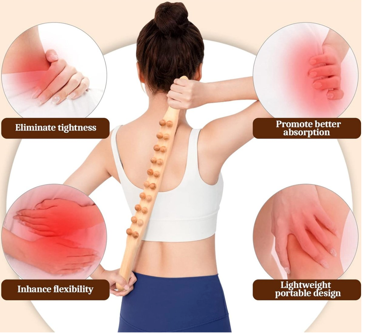 Gua Sha Wooden Therapy Staaf